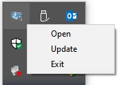 PXI/PCI Explorer Notification Icon and menu